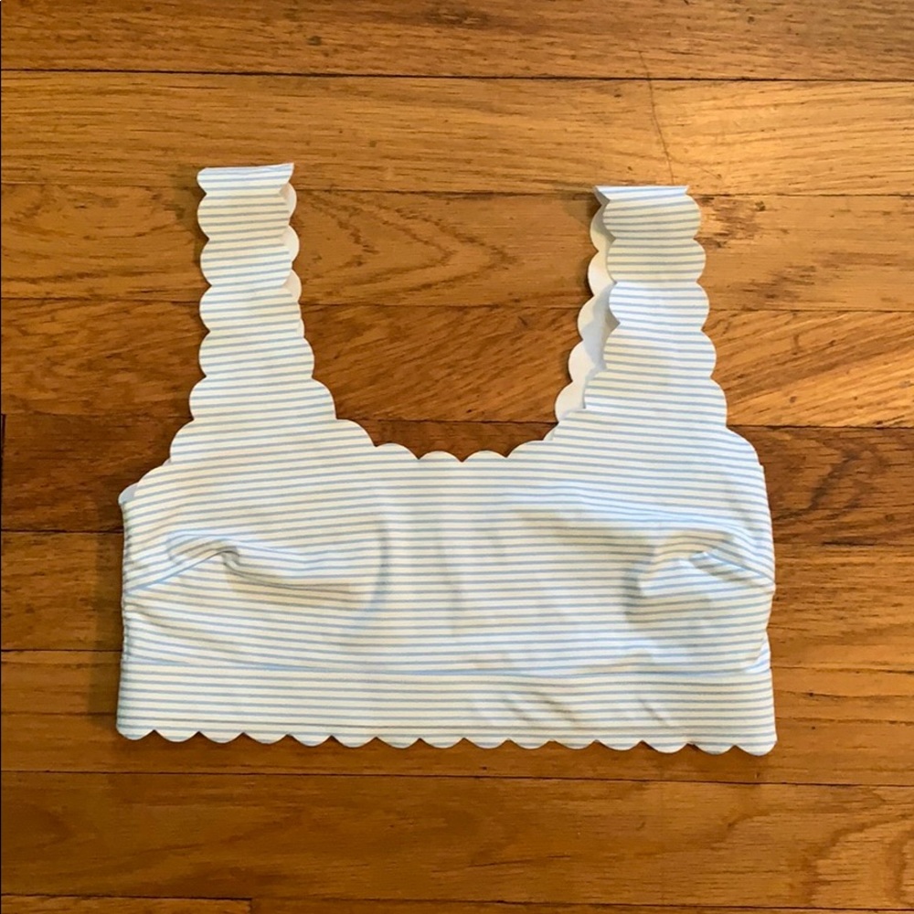 Scalloped bikini top